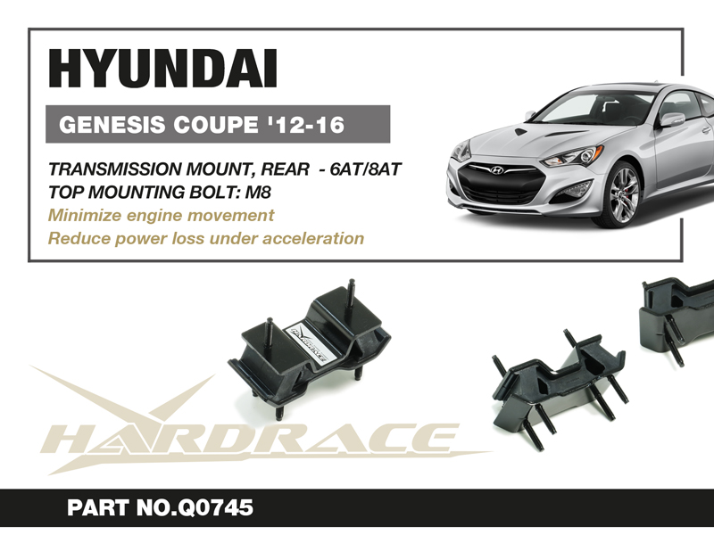 HYUNDAI GENESIS COUPE '08-12
6AT/8AT TRANS. Fäste. Bakre - 1 St/Sats
TOP FästeING BOLT : M8