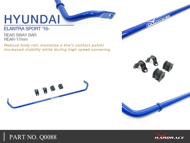 HYUNDAI ELANTRA SPORT '16-
REAR SWAY BAR, 17MM - 5PCS/SET