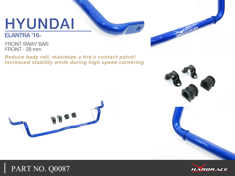 HYUNDAI ELANTRA '16- 
FRONT SWAY BAR, 28MM - 5PCS/SET