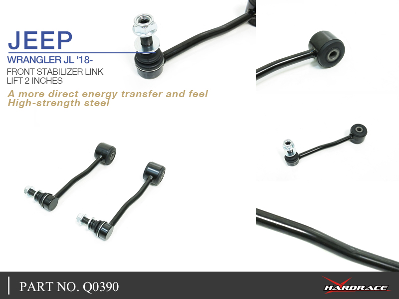 JEEP WRANGLER JL '18-/ GLADIATOR JT '19-
FRONT STABILIZER LINK - LIFT 2 INCHES - 2PCS/SET