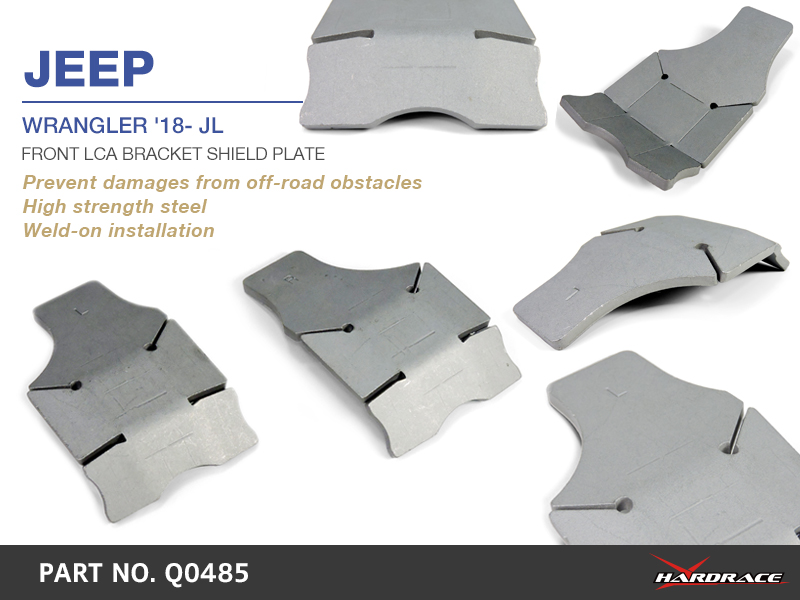 JEEP WRANGLER '18- JL/ GLADIATOR '19- JT
FRONT LCA SKID PLATE - 2PCS/SET