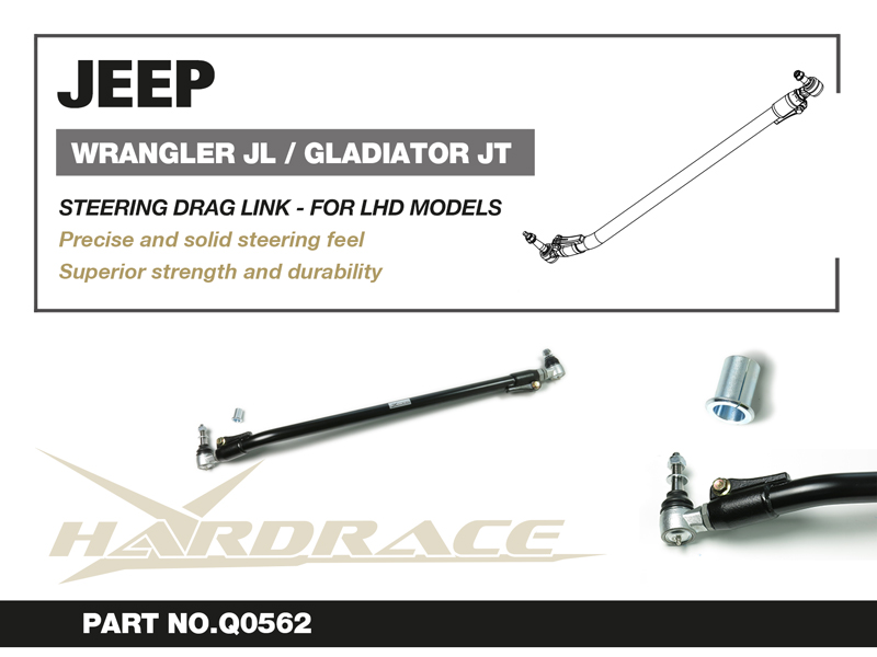 JEEP WRANGLER JL '18-/ GLADIATOR JT '19-
Styrning DRAG LINK
1 St/Sats
FOR LHD USE