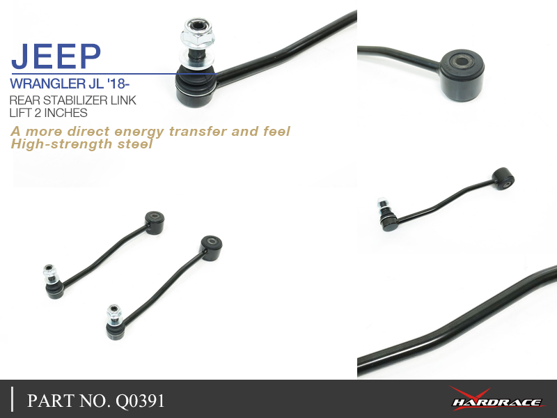 JEEP WRANGLER JL '18-
REAR STABILIZER LINK - LIFT 2 INCHES - 2PCS/SET