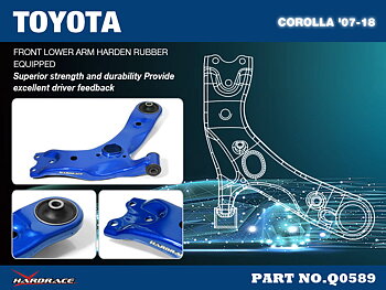 TOYOTA COROLLA '07-18
Främre Bärarm
(Hårdare Gummi) - 2 St/Sats