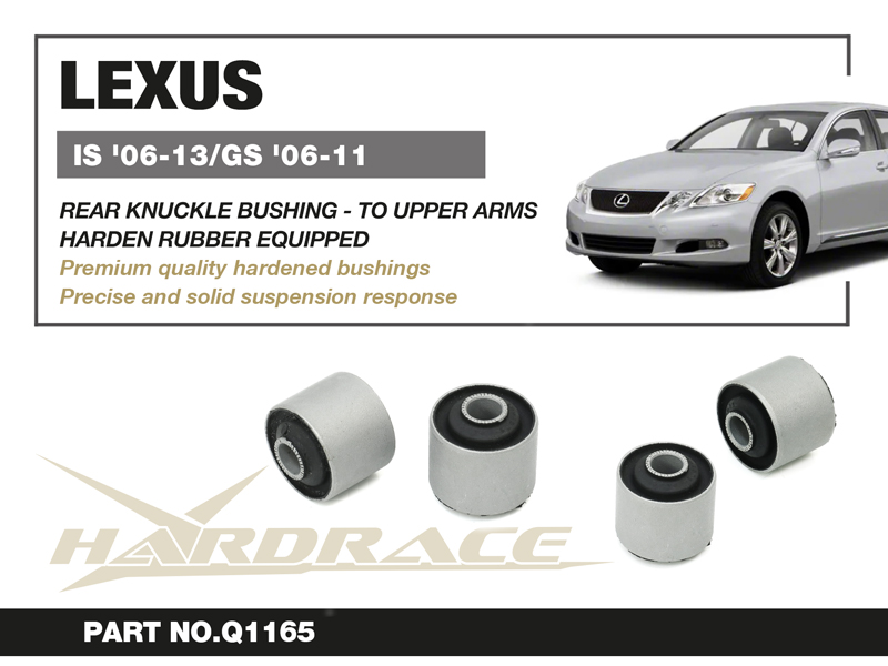 LEXUS IS '06-13/GS '06-11 Bakre KNUCKLE Bussning - TO Övre BärarmS (Hårdare Gummi) - 2 St/Sats