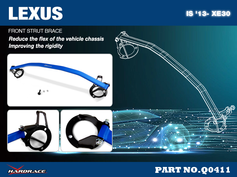 LEXUS IS '13- XE30
FRONT STRUT BRACE - 1PCS/SET
BREAK MASTER CYLINDER STOPPER FUNCTION