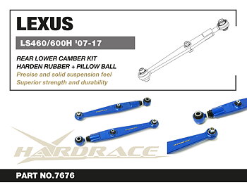 LEXUS LS460/600H '07-17
REAR LOWER CAMBER KIT
(HARDEN RUBBER + PILLOW BALL) 2PCS/SET