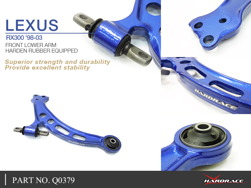 LEXUS RX300 '98-03  
FRONT LOWER ARM
(HARDEN RUBBER) - 2PCS/SET