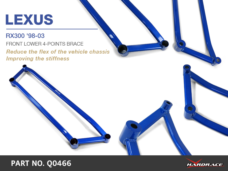 LEXUS RX300 '98-03
FRONT LOWER 4-POINTS BRACE - 1PCS/SET
