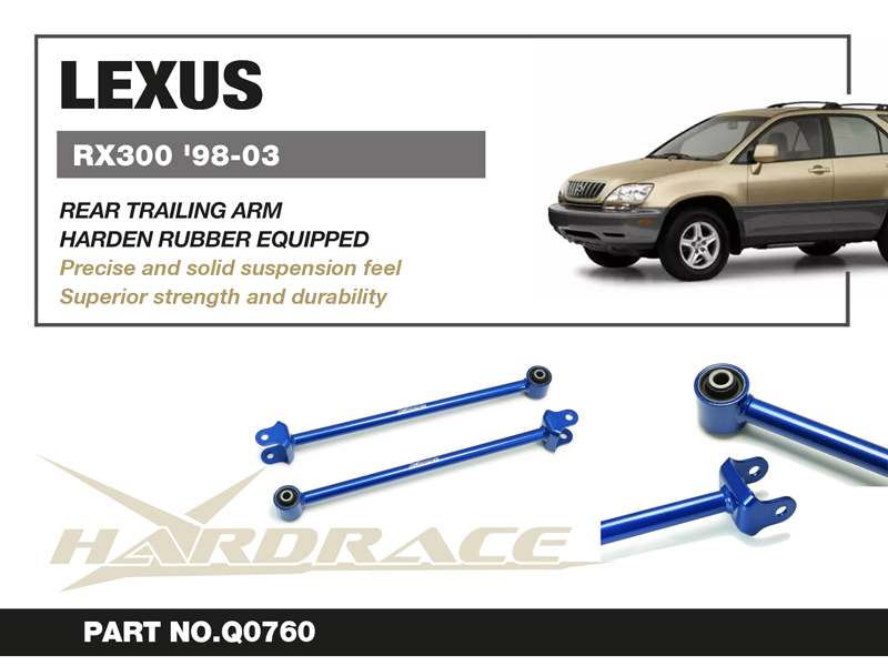 LEXUS RX300 '98-03
REAR TRAILING ARM
(HARDEN RUBBER) - 2PCS/SET