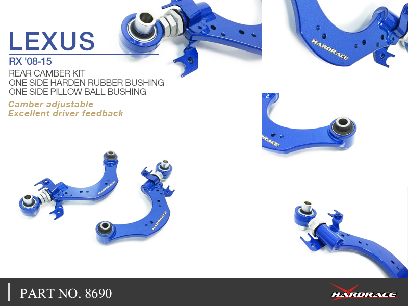 LEXUS RX '08-15 Bakre Cambersats
(ONE SIDE Gummi ONE SIDE Länklager) -2 St/Sats