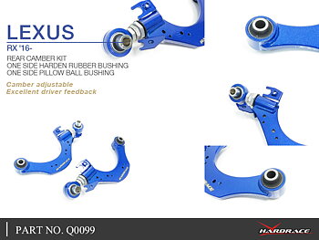 LEXUS RX '16-  REAR CAMBER KIT
(ONE SIDE RUBBER ONE SIDE PILLOW BALL) -2PCS/SET