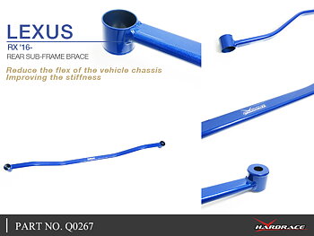 LEXUS RX '16-
REAR SUB-FRAME BRACE - 1PCS/SET