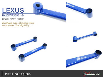 LEXUS RX200T/RX350 '16-/ SIENNA '21-
REAR LOWER BRACE - 2PCS/SET