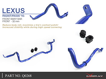 LEXUS RX200T/RX300 '16-
FRONT SWAY BAR, 32MM - 3PCS/SET