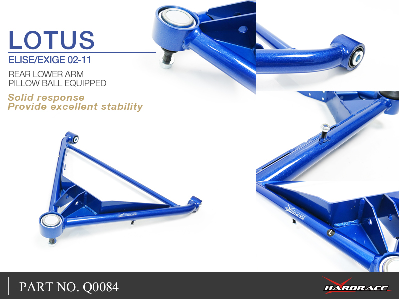 LOTUS ELISE/EXIGE 02-11 TOYOTA MODEL ENGINE
REAR LOWER ARM(PILLOW BALL) 2PCS/SET