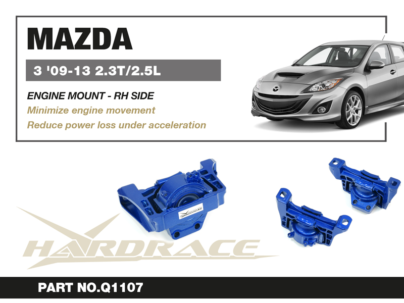 MAZDA 3 '09-13 2.3T/2.5L RH SIDE ENGINE MOUNT - 1PCS/SET