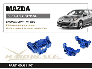 MAZDA 3 '09-13 2.3T/2.5L RH SIDE ENGINE MOUNT - 1PCS/SET