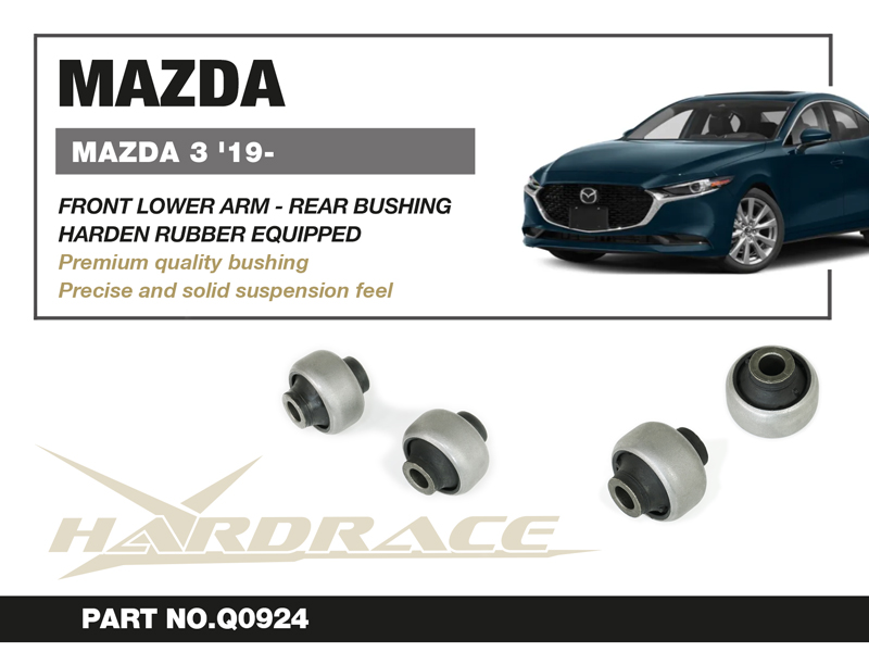 MAZDA3 BP '19-
FRONT LOWER ARM - REAR BUSHING 
(HARDEN RUBBER) - 2PCS/SET