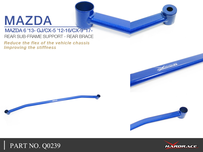 MAZDA 6 '13- GJ/CX-5 '12-16/CX-9 '17-
Bakre SUB-FRAME SUPPORT - Bakre BRACE - 1 St/Sats