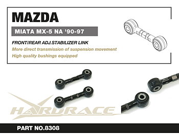MAZDA MIATA/MX5 NA '90-97 Främre/Bakre Stab Stag (Hårdare Gummi) - 2 St/Sats