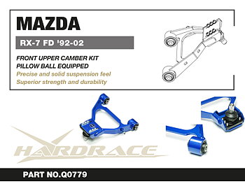 MAZDA RX-7'91-02 FD 
JusterbarFrämre Övre Cambersats V2.
(Hårdare Gummi) - 2 St/Sats