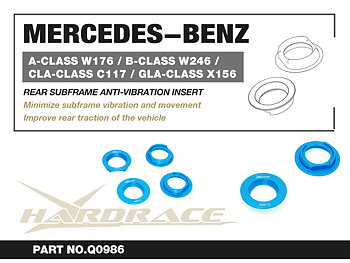 M-BENZ A '13-19/B '11-19/CLA '13-19/GLA'13-19 Bakre SUBFRAME ANTI-VIBRATION INSERT - 4 St/Sats FOR FWD USE