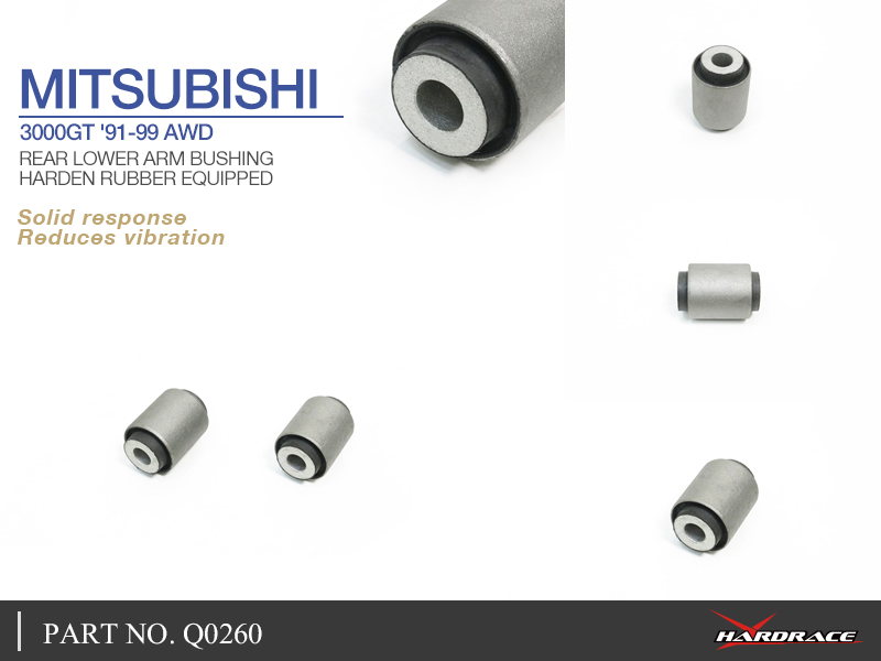MITSUBISHI 3000GT AWD 
REAR LOWER ARM BUSHING
(HARDEN RUBBER) - 2PCS/SET