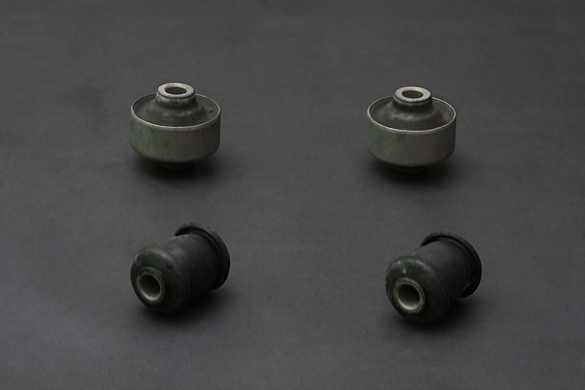 LANCER 01-/ COLT '02-/ OUTLANDER 06-/ ECLIPSE CROSS '17- 
FRONT LOWER ARM BUSHING 
(HARDEN RUBBER) 4PCS/SET