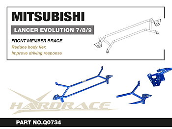 MITSUBISHI LANCER EVOLUTION 7~9TH
FRONT MEMBER BRACE - 1PCS/SET