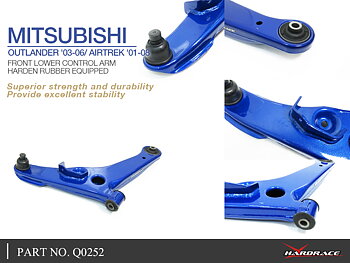 MITSUBISHI OUTLANDER '03-06/ AIRTREK '01-08 
FRONT LOWER CONTROL ARM
OE STYLE (HARDEN RUBBER) - 2PCS/SET