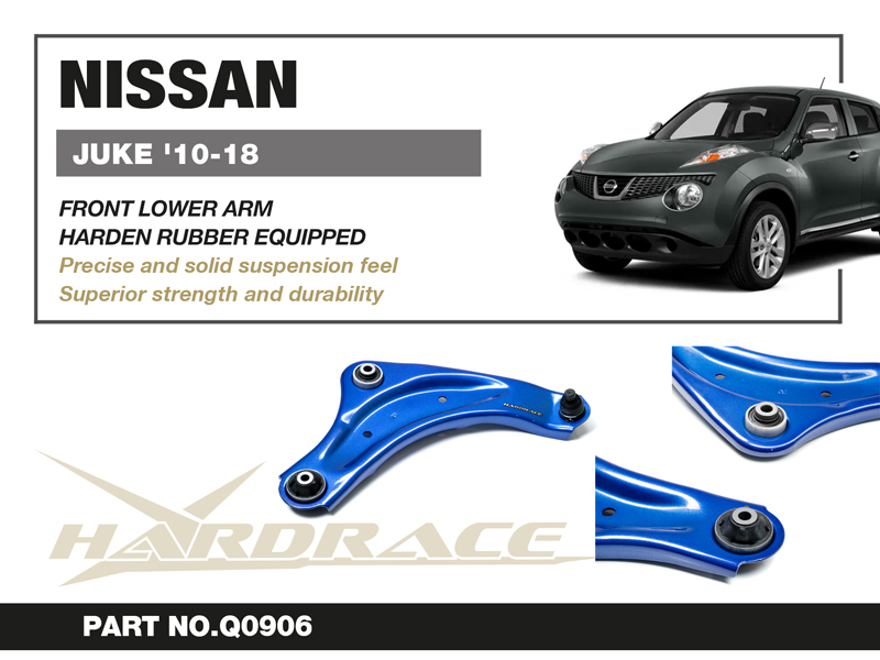 NISSAN JUKE '10-18 FRONT LOWER ARM (HARDEN RUBBER) - 2PCS/SET