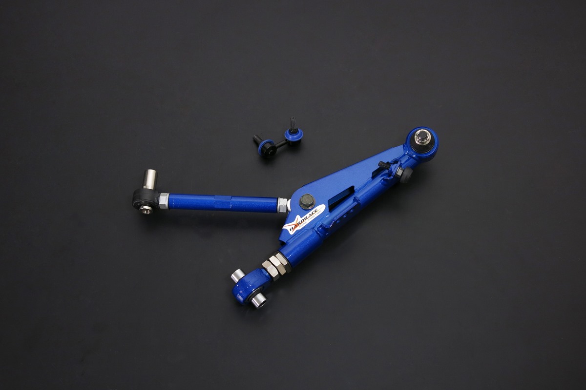NISSAN SILVIA 240SX S14/S15'95-02
FRONT ADJUSTABLE LOWER CONTROL ARM+STAB. LINK,V2
MINIMUM +25MM EXTEND (PILLOW BALL) 6PCS/SET