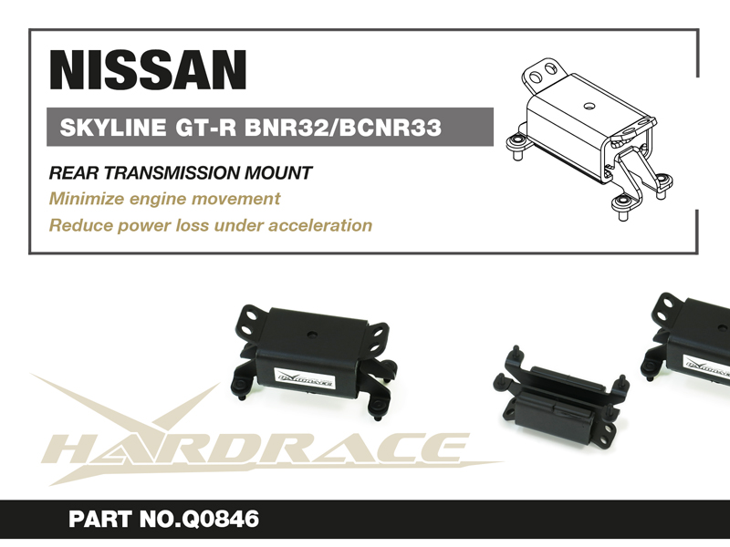 NISSAN SKYLINE R32/R33 GTR Trans.  Fäste (Hårdare Gummi) - 1 St/Sats