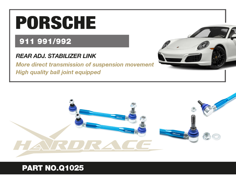 PORSCHE 991/992 C2/C4/Turbo REAR ADJ. STABILIZER LINK - 2PCS/SET