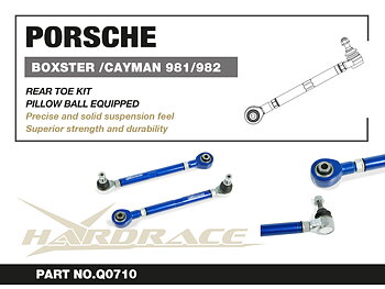 PORSCHE BOXSTER/CAYMAN '12-
REAR TOE KIT
(PILLOW BALL) - 2PCS/SET