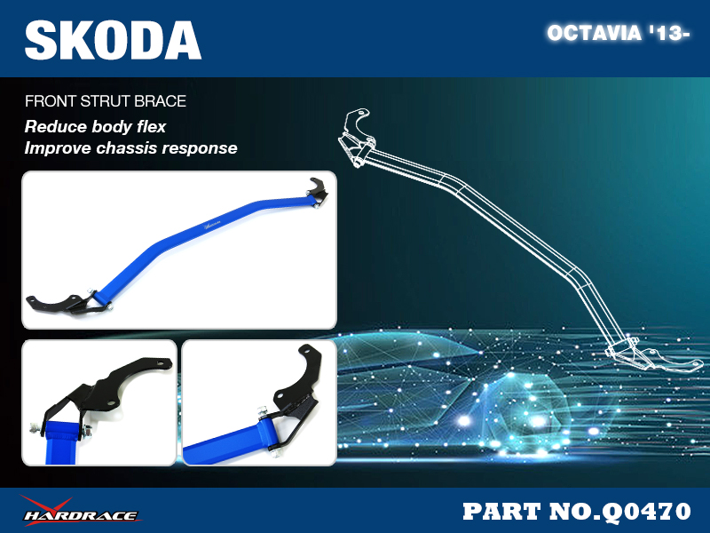 SKODA OCTAVIA MK3 '13-
FRONT STRUT BRACE - 1PCS/SET