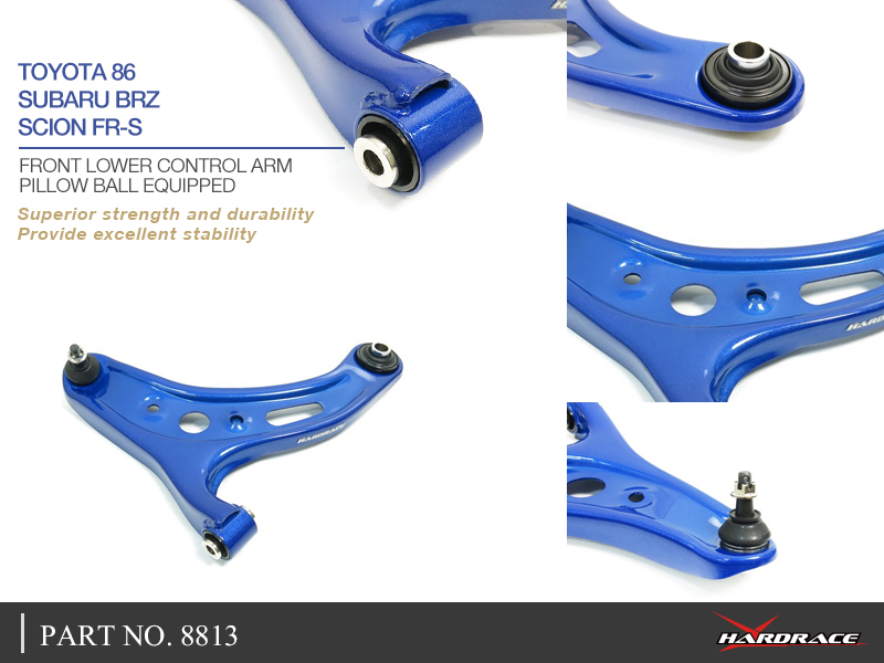 TOYOTA 86/SUBARU BRZ/SCION FR-S 
FRONT LOWER CONTROL ARM
(PILLOW BALL) 2PCS/SET