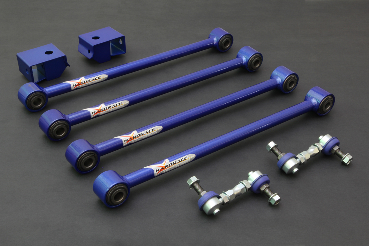 IMPREZA GC REAR LATERAL ARM INCLUDING STABILIZER LINK
(HARDEN RUBBER) 8PCS/SET