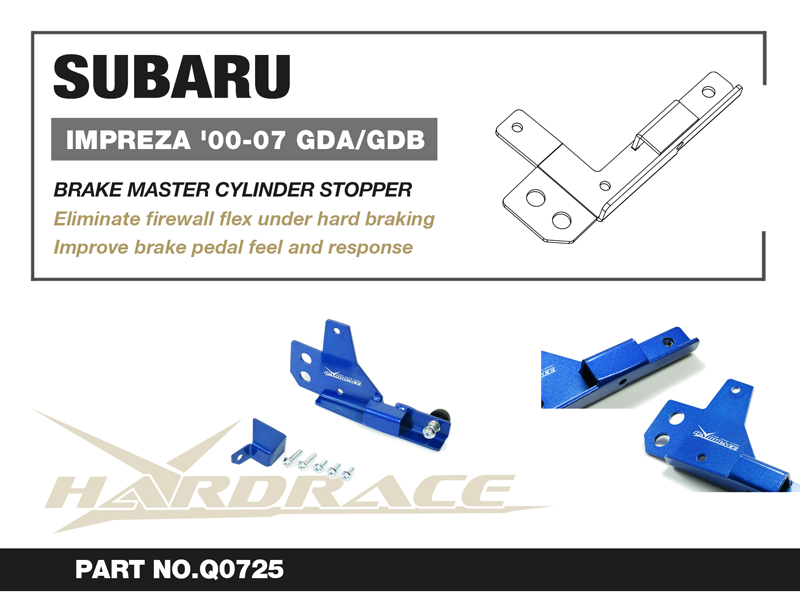 SUBARU IMPREZA '00-07 GDA/GDB/ FORESTER '02-07
BRAKE MASTER CYLINDER STOPPER - 2 St/Sats
FOR RHD USE ONLY