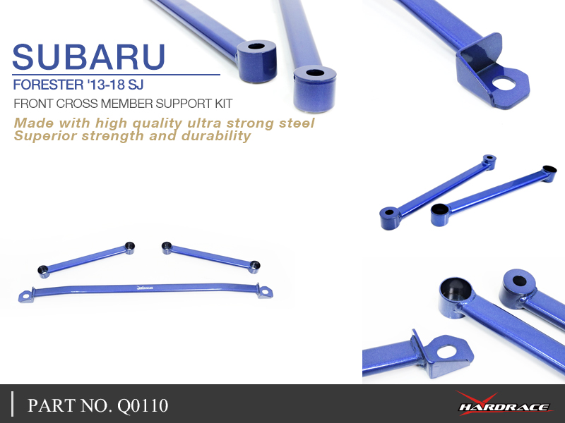 SUBARU FORESTER '13-18 SJ 
FRONT CROSS MEMBER SUPPORT KIT - 3PCS/SET