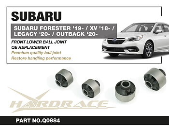 SUBARU FORESTER '19-/ XV '18-/ LEGACY '20-/ OUTBACK '20-
Främre Bärarm - Bakre Bussning
(Hårdare Gummi) - 2 St/Sats