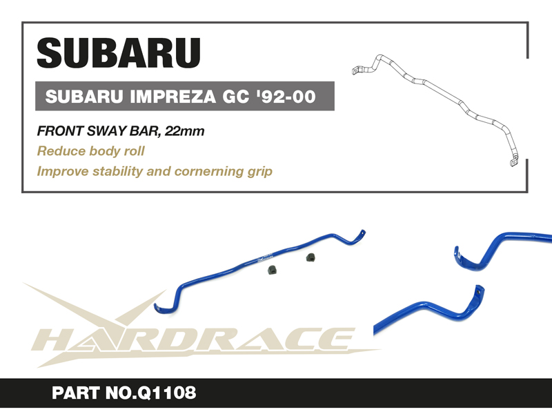 SUBARU IMPREZA GC '92-00 TURBO ONLY Främre kränghämmare 22mm - 3 St/Sats