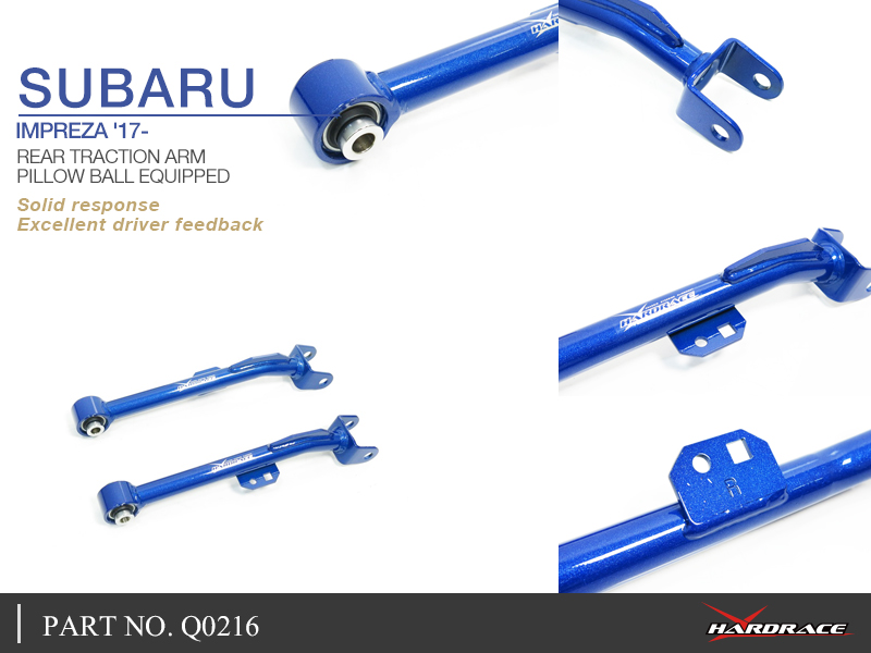 SUBARU IMPREZA '17- /XV '17-
Bakre TRACTION ARM
(Länklager) - 2 St/Sats