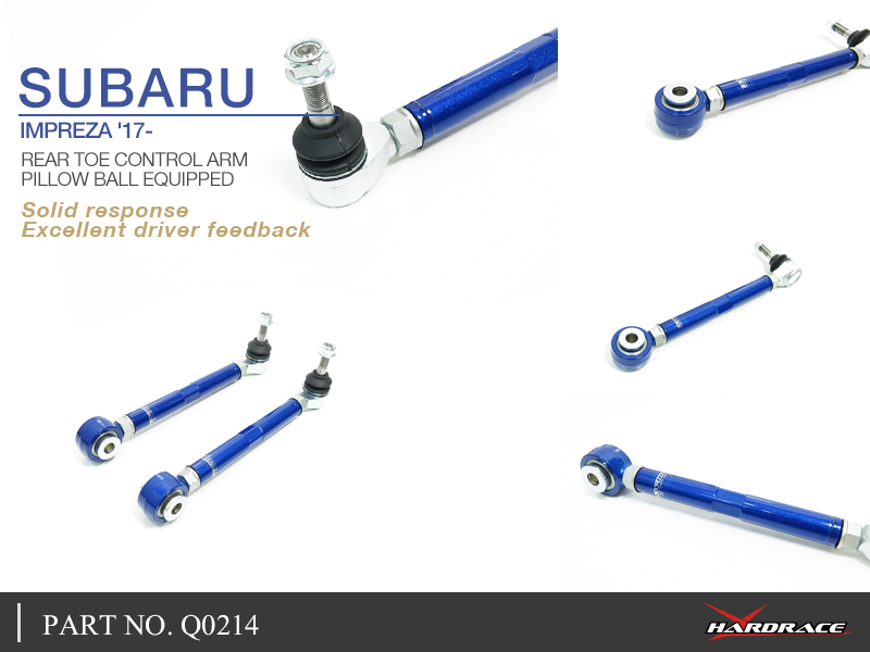 SUBARU IMPREZA '17- /XV 17-
REAR TOE CONTROL ARM 
(PILLOW BALL) - 2PCS/SET