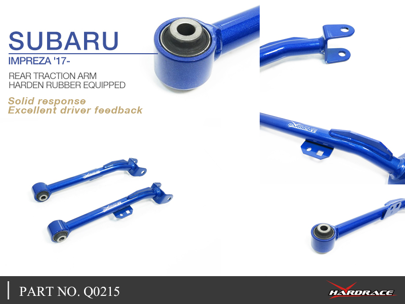 SUBARU IMPREZA '17- /XV '17-
Bakre TRACTION ARM
(Hårdare Gummi) - 2 St/Sats
