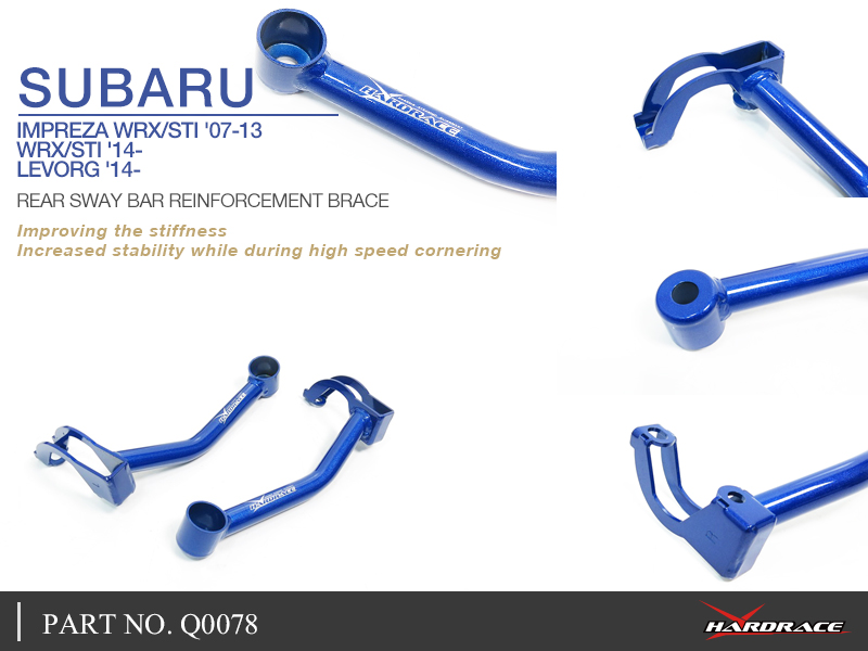 SUBARU WRX/STI '14-/IMPREZA WRX/STI '07-13/LEVORG '14-
REAR SWAY BAR REINFORCEMENT BRACE - 2PCS/SET