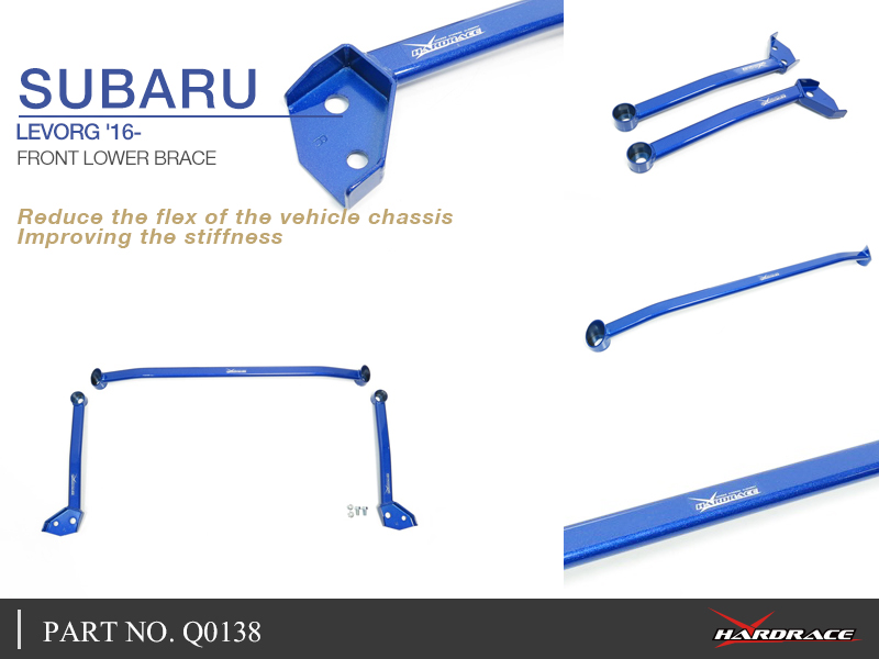 SUBARU LEVORG '16-
FRONT LOWER BRACE - 3PCS/SET