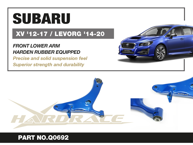 SUBARU LEVORG '14-20/ XV '12-17
FRONT LOWER ARM
(HARDEN RUBBER) - 2PCS/SET
