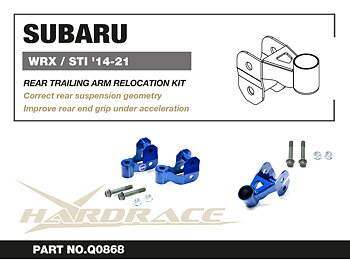 SUBARU WRX/STI '14-21 REAR TRAILING ARM RELOCATION KIT - 2PCS/SET